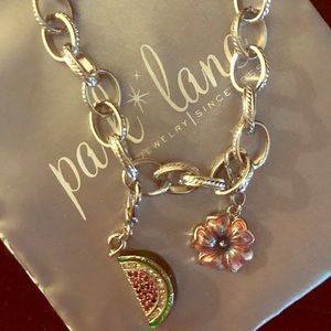Watermelon Flower Charm Summer Bracelet